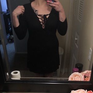 Sexy, stretchy black dress